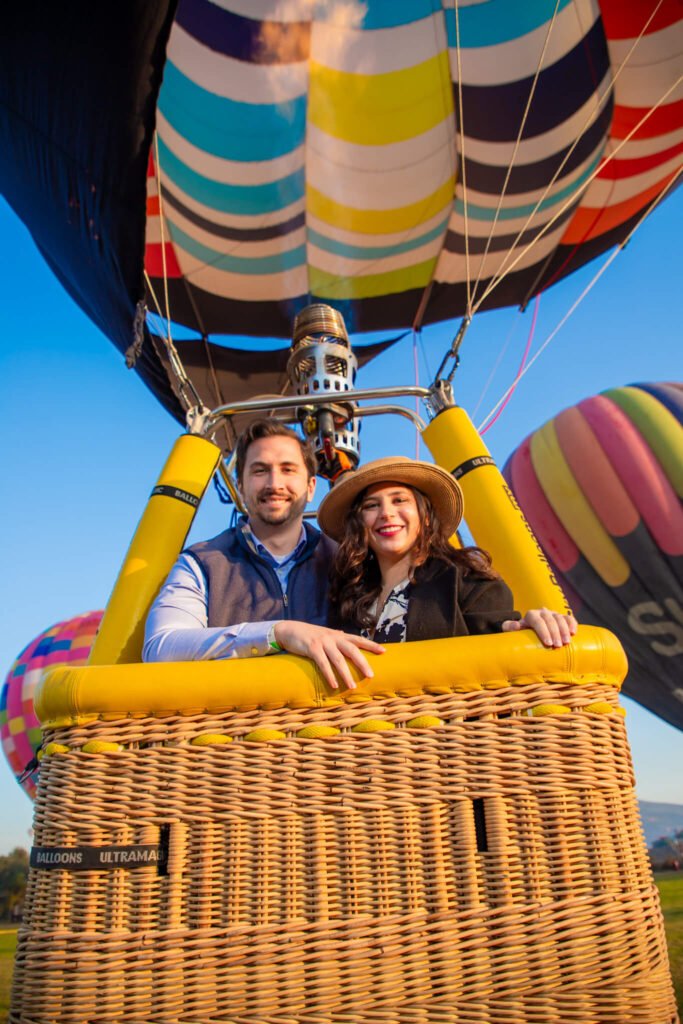 Vuelo privado pareja