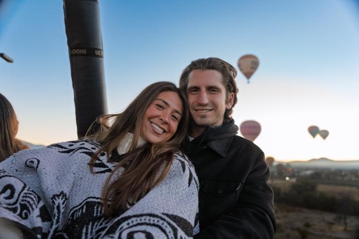 Vuelo privado pareja