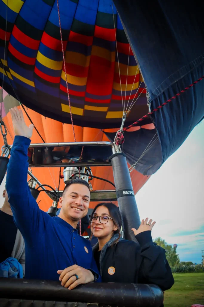 Vuelo privado pareja