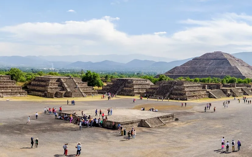 Vista panorámica de Teotihuacán