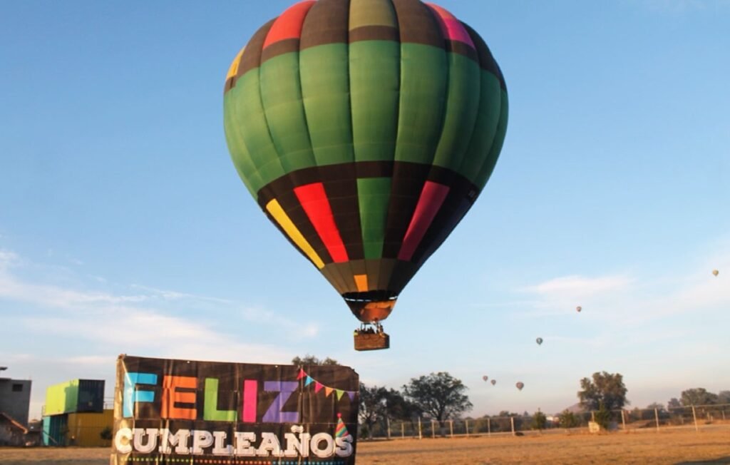 Vuelo en globo de cumpleaños - Teotihuacán